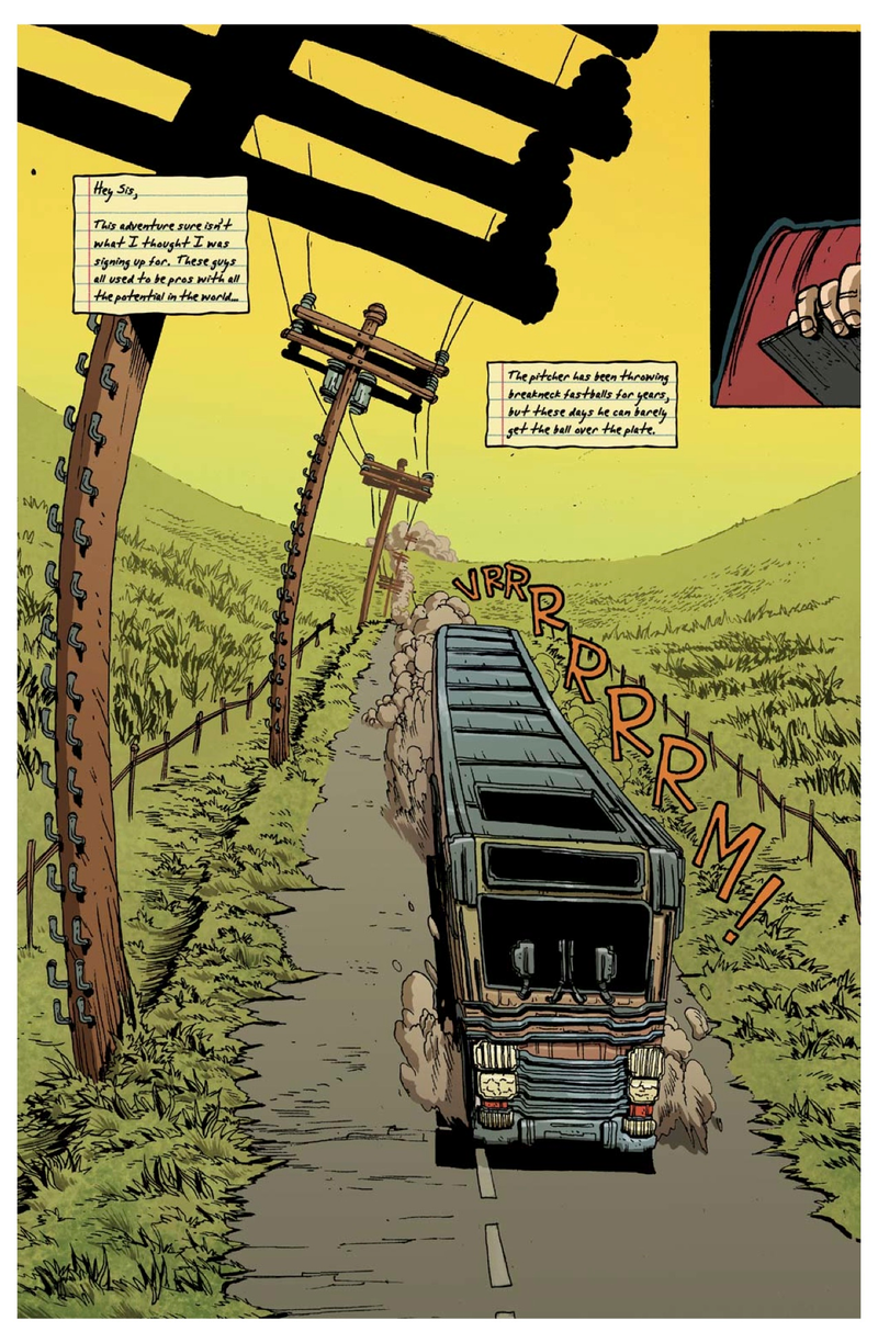 Illustration for article titled You'll want to throw money at this deranged graphic novel about baseball players versus monsters